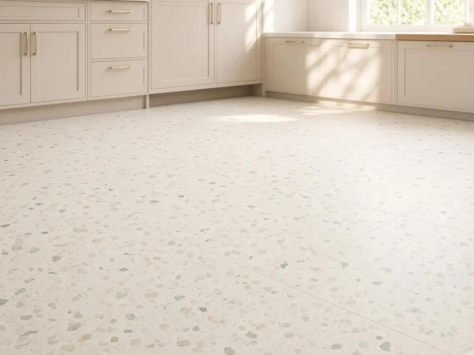 Luna Terrazzo – stone look GVT tile