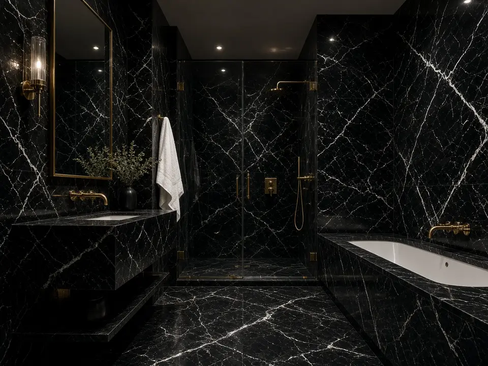Emperador Dark – marble look PGVT tile